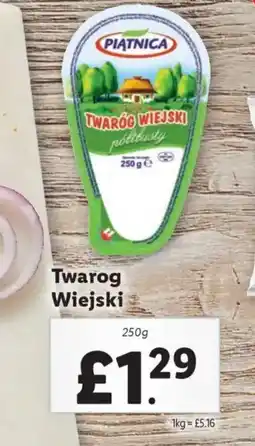 Lidl PIATNICA Twarog Wiejski offer