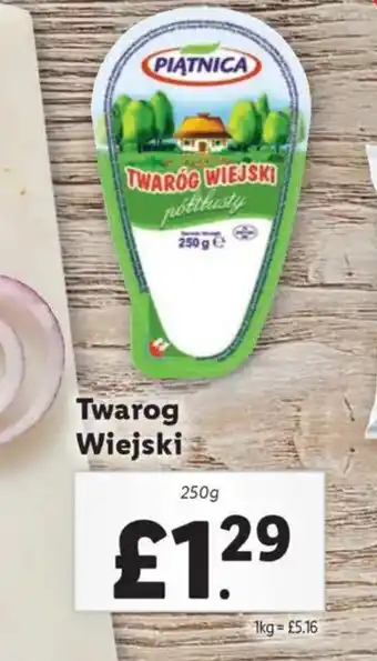 Lidl PIATNICA Twarog Wiejski offer