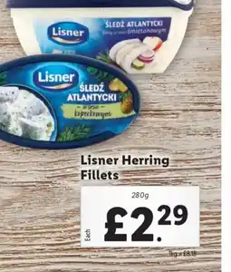 Lidl Lisner Herring Fillets offer