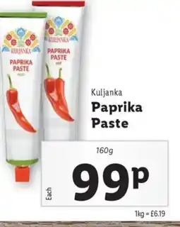Lidl Kuljanka Paprika Paste offer