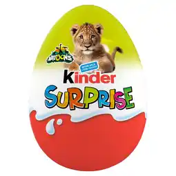 Tesco Kinder Surprise Natoons Chocolate Egg 20g offer