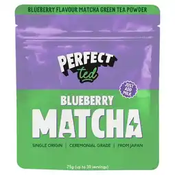 Tesco PerfectTed Matcha Powder Blueberry 75g offer