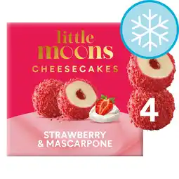 Tesco Little Moons Strawberry & Mascarpone Mochi Cheesecakes 4x30g offer