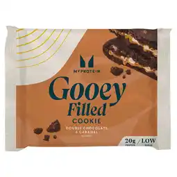 Tesco Myprotein Gooey Filled Cookie - Double Choc & Caramel 75g offer