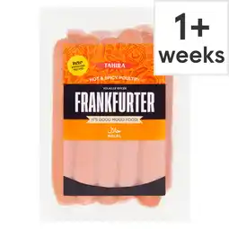 Tesco Tahira Poultry Frankfurter Hot 330G offer