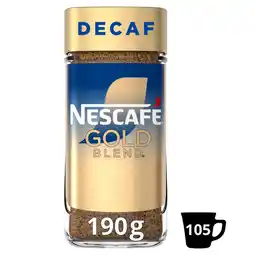 Asda Nescafe Gold Blend Decaf 190g offer
