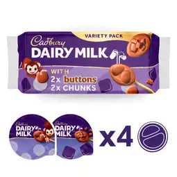 Asda Cadbury Dairy Milk 4 X 75g (300g) offer