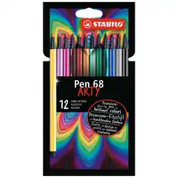 Asda Stabilo MAX ARTY Pen 68 fibre-tips - Assorted 12pk offer