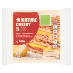 Asda ASDA 10 Mature Cheesy Slices 10x20g (200g) offer