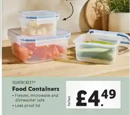 Lidl SILVERCREST Food Containers offer