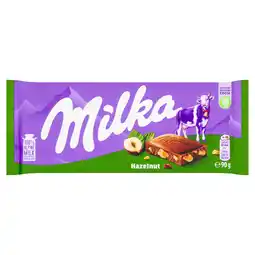 Tesco Milka Hazlenut Bar 90g offer