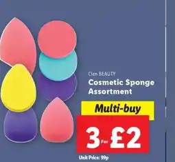 Lidl Cien BEAUTY Cosmetic Sponge Assortment offer
