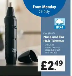 Lidl Cien BEAUTY Nose and Ear Hair Trimmer offer