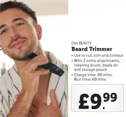 Lidl Cien BEAUTY Beard Trimmer offer