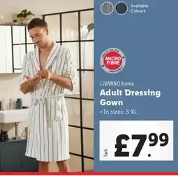 Lidl LIVARNO home Adult Dressing Gown offer