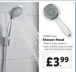 Lidl LIVARNO home Shower Head offer