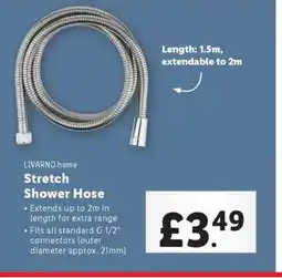 Lidl LIVARNO home Stretch Shower Hose offer