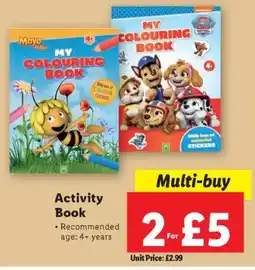 Lidl Activity Book offer