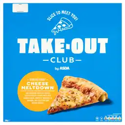 Asda Takeout Club by ASDA Stuffed Crust Cheese Meltdown 598g offer