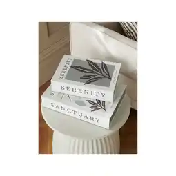 Asda George Home Green & White Sanctuary Storage Box Books offer