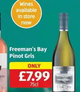 Aldi Freeman’s Bay Pinot Gris offer