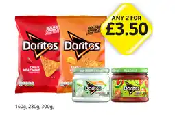 Londis Doritos Chilli Heatwave, Tangy Cheese, Sour Cream, Mild Salsa offer