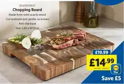 Lidl SILVERCREST Chopping Board offer