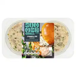 Asda SUMMER GRILL by ASDA 2 Prawn & Cod Burgers 228g offer