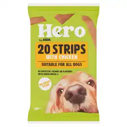 Asda Hero by ASDA 20 Strips With Chicken 200g offer