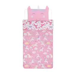 Asda George Home Pink Unicorn 3D Reversible Duvet Set - Toddler offer