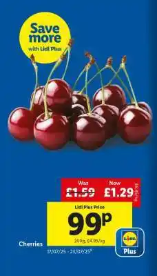 Lidl Cherries offer