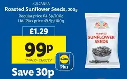 Lidl KULJANKA Roasted Sunflower Seeds, 200g offer