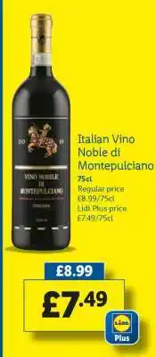 Lidl Italian Vino Noble di Montepulciano offer