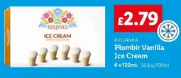 Lidl Kuljanka Plombir Vanilla Ice Cream offer