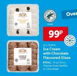 Lidl KULJANKA Ice Cream with Chocolate Flavoured Glaze offer