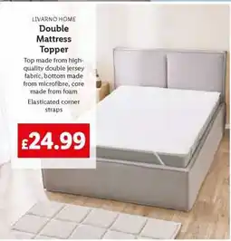 Lidl LIVARNO HOME Double Mattress Topper offer