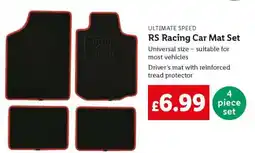 Lidl RS Racing Car Mat Set offer