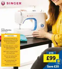 Lidl SINGER Sewing Machine offer