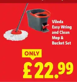 Lidl Vileda Easy Wring and Clean Mop & Bucket Set offer