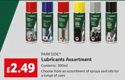 Lidl PARKSIDE Lubricants Assortment offer