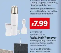 Lidl SILVERCREST PERSONAL CARE Facial Hair Remover offer