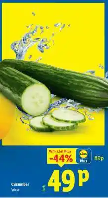 Lidl Cucumber offer