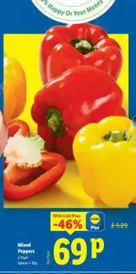 Lidl Mixed Peppers offer
