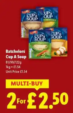 Lidl Batchelors Cup a Soup offer
