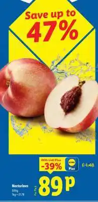 Lidl Nectarines offer