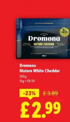 Lidl Dromona Mature White Cheddar offer
