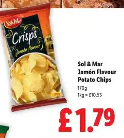 Lidl Sol & Mar Jamón Flavour Potato Chips offer