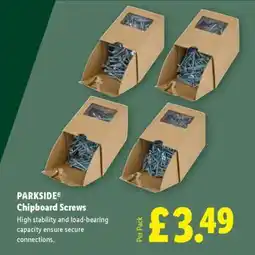 Lidl PARKSIDE Chipboard Screws offer