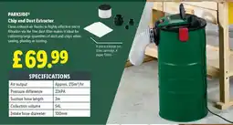 Lidl PARKSIDE Chip and Dust Extractor offer