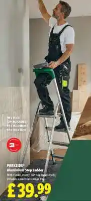 Lidl PARKSIDE Aluminium Step Ladder offer